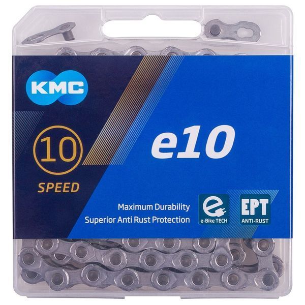 Ланцюг KMC e10 EPT, 10 speed, 136 links, срібний BE10TEP36 фото