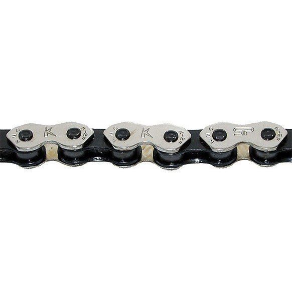 Ланцюг KMC K1-Wide, 1 speed, 110 links, Silver/Black K1-W фото