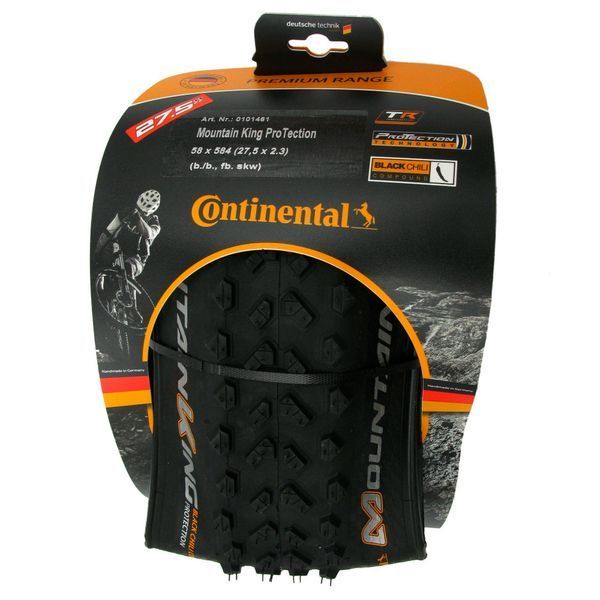 Покришка 27,5" Continental Mountain King 27,5x2,30 (58-584) PureGrip ShieldWall System TLR Foldable Black 150289 фото
