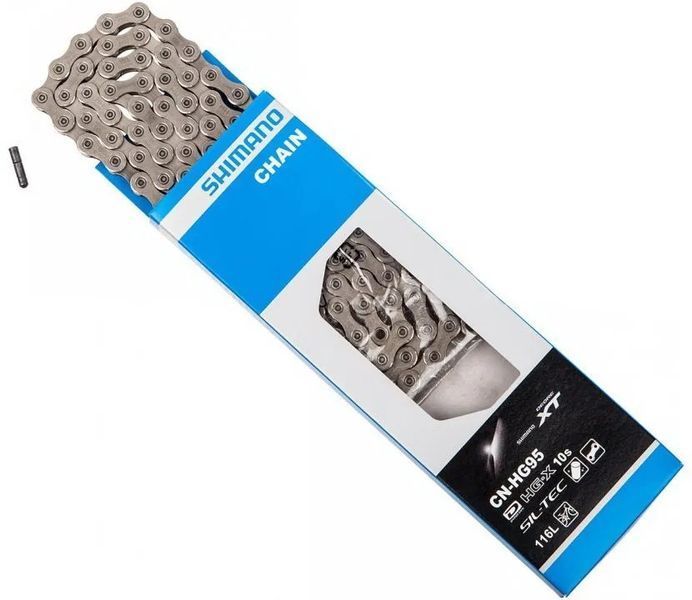 Ланцюг Shimano CN-HG95 Deore XT/XTR, 10 speed, 116 links, SIL-TEC ICNHG95116I фото