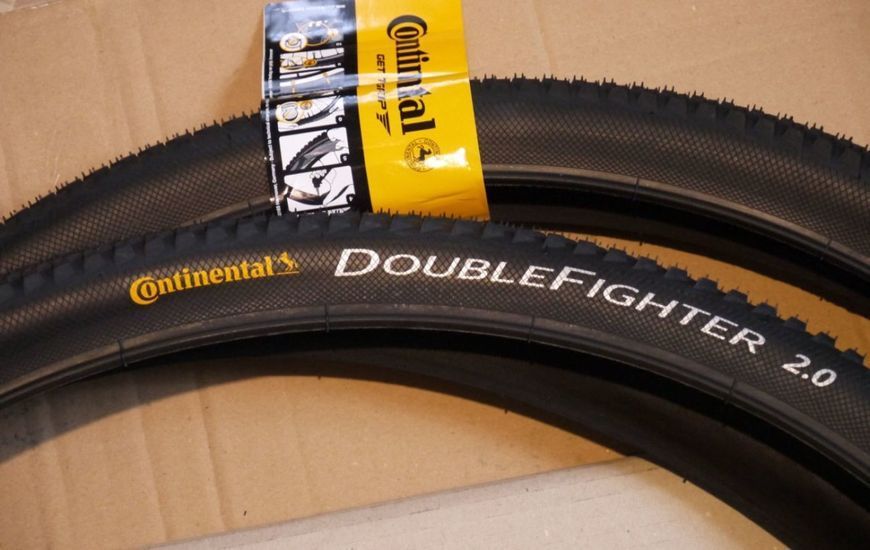 Покришка 27,5" Continental Double Fighter III 27,5x2,00 Wire Black 101237 фото