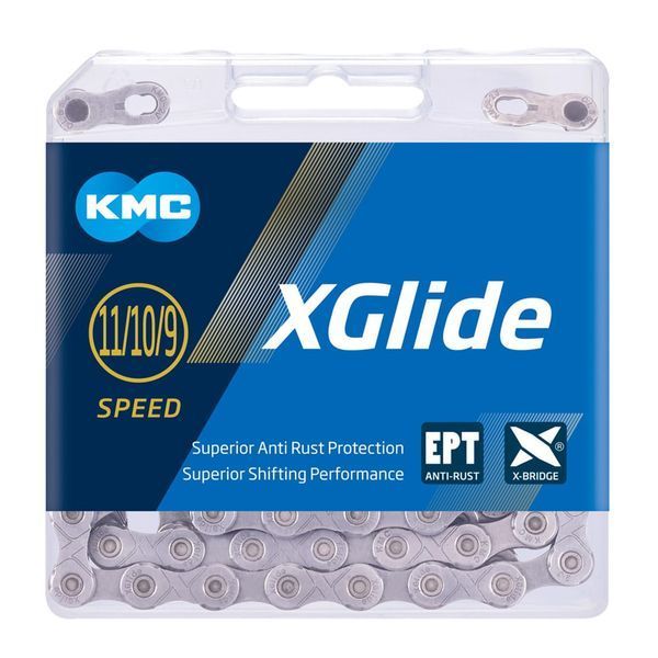 Ланцюг KMC X-Glide Cues, 9/10/11 speed, 126 links, сірий BXGLIGG26 фото