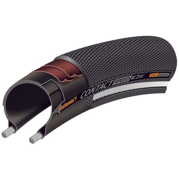 Покришка 28" Continental Contact Speed 700x28C (28-622) SafetySystem Breaker Wire Black 101402 фото