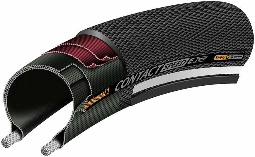 Покришка 28" Continental Contact Speed 700x32C (32-622) SafetySystem Breaker Wire Black 101406 фото