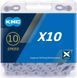 Ланцюг KMC X10, 10 speed, 122 links, срібний/чорний X10_SB_122 фото 2