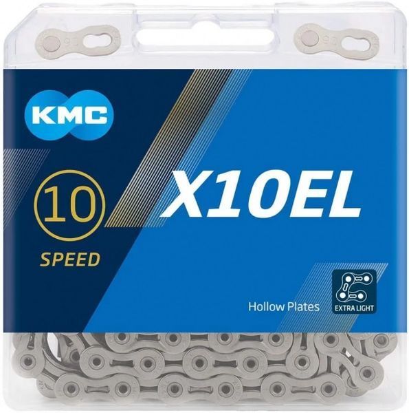 Ланцюг KMC X10EL, 10 speed, 114 links, срібний X10EL_S_114 фото