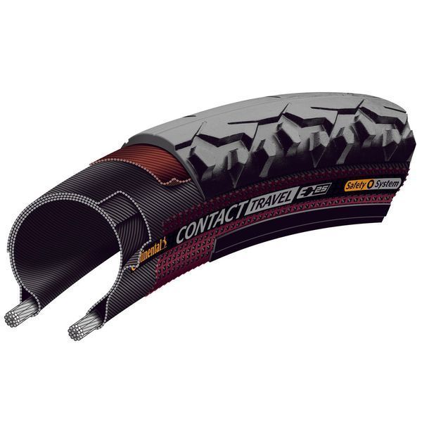Покришка 26" Continental Contact Travel 26x1,75 (47-559) Wire Black 101494 фото