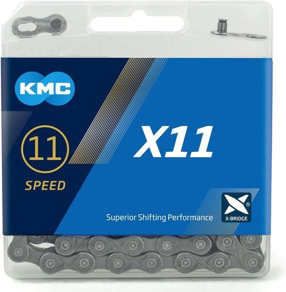 Ланцюг KMC X11, 11 speed, 118 links, сірий BX11RGY18 фото
