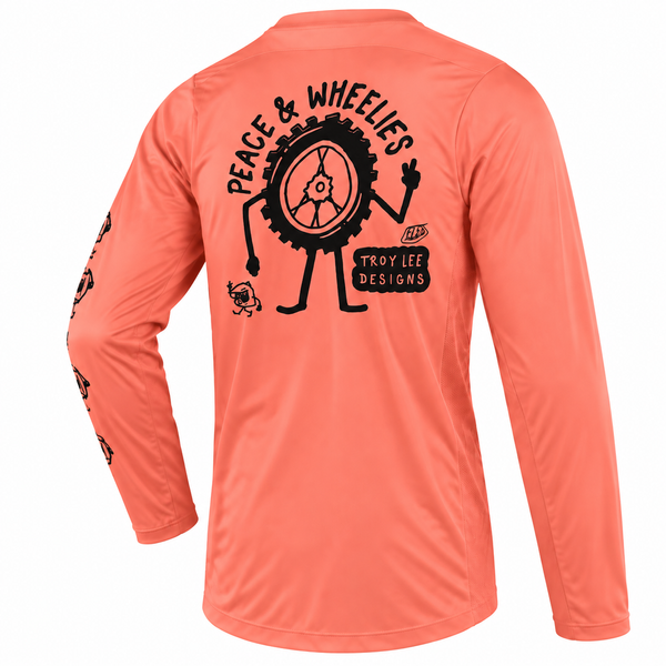Джерсі TLD SKYLINE LS RIDE TEE P&W, S, melon 383046002 фото