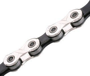 Ланцюг KMC X11, 11 speed, 118 links, срібний/чорний X11_SB_118 фото