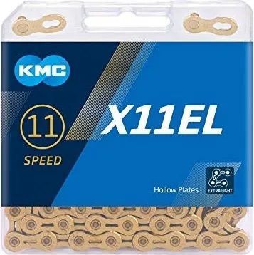 Ланцюг KMC X11EL, 11 speed, 118 links, золотий BX11ELT18 фото