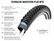Покришка 26" SCHWALBE MARATHON PLUS MTB 26x2,10 (54-559) Performance, SmartGuard, TwinSkin, ADDIX, B/B+R 11101005 фото 2