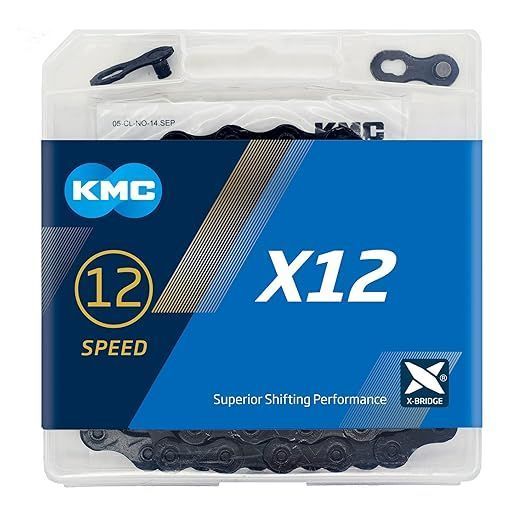 Ланцюг KMC X12, 12 speed, 126 links, чорний BX12BB126 фото