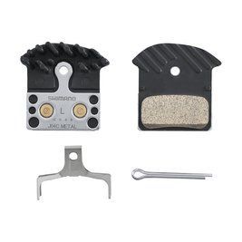 Гальмівні колодки Shimano J04C XTR/XT/SLX/DEORE, метал, з радіатором IBPJ04CMFA фото