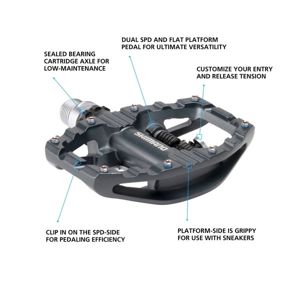 Педалі Shimano PD-EH500, SPD, black EPDEH500 фото