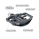 Педалі Shimano PD-EH500, SPD, black EPDEH500 фото 9