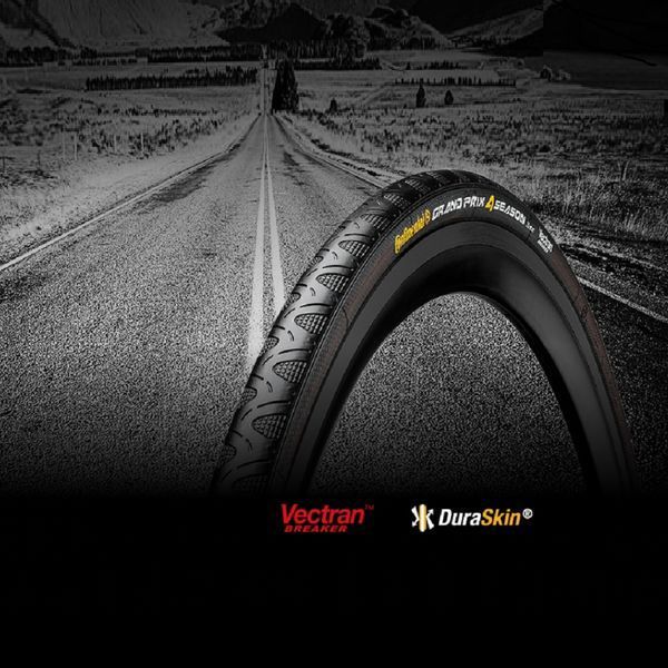 Покришка 28" Continental Grand Prix 4 Season 700x32C (32-622) Vectran Breaker DuraSkin Foldable Black 101095 фото
