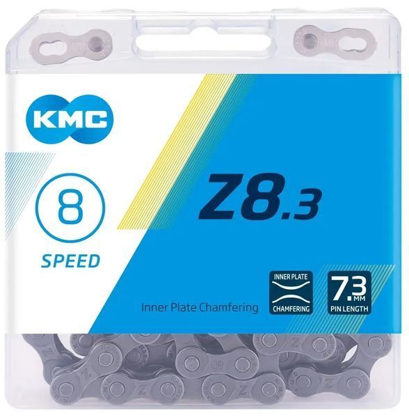 Ланцюг KMC Z8.3, 7/8 speed, 114 links, срібний/сірий Z8.3 фото