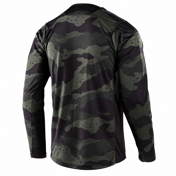 Джерсі TLD SKYLINE LS JERSEY PINSTRIPE, S, camo green/black 341249002 фото