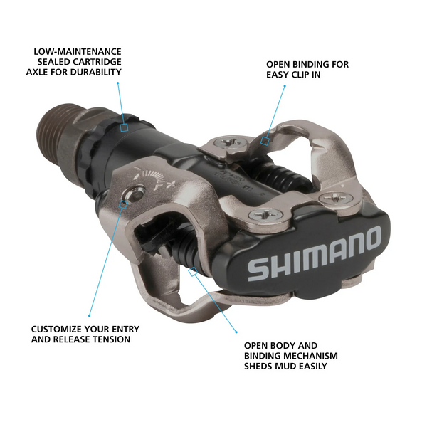 Педалі Shimano PD-M520, SPD, silver EPDM520S фото