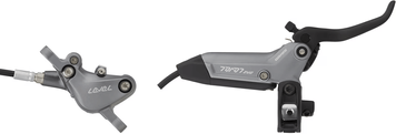 Гальмо SRAM Level Bronze Stealth, 2 поршні, гідролінія 2000мм, сірий C1, заднє 00.5018.233.001 фото