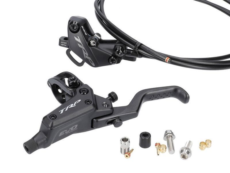 Гальмо TRP DHR EVO PRO M9040, 4 поршні, гідролінія 1000мм, чорний, переднє HD-M9040Left-Black фото